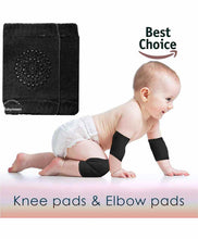 Load image into Gallery viewer, Babymoon Baby Kids Knee Pads AntiSlip Stretchable Knee Cap Elbow Safety - Black