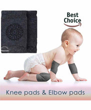 Load image into Gallery viewer, Babymoon Baby Kids Knee Pads AntiSlip Stretchable Knee Cap Elbow Safety - Dark Grey
