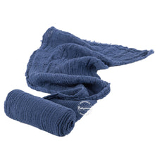 Load image into Gallery viewer, Babymoon Cheese Wrap Stretchble Baby Photography Shoot Wrap Cloth - Navy Blue
