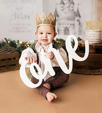 Load image into Gallery viewer, Babymoon Wooden Cursive ONE Numbers Baby Photography Photoshoot Furniture Props
