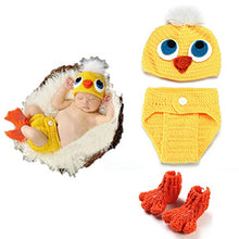 Load image into Gallery viewer, Babymoon Twitty Newborn Photography Crochet Outfit Costume