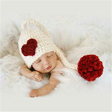 Load image into Gallery viewer, Babymoon Heart Cap Newborn Photography Crochet Outfit Costume