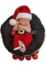 Load image into Gallery viewer, Babymoon Christmas Newborn Photography Crochet Outfit Costume