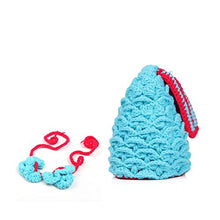 Load image into Gallery viewer, Babymoon Mermaid Newborn Photography Crochet Outfit Costume - Blue