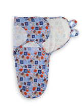 Load image into Gallery viewer, Babymoon Organic Designer Cotton Swaddle Wrap - Sports Blue
