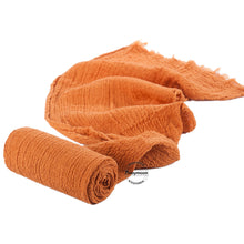 Load image into Gallery viewer, Babymoon Cheese Wrap Stretchble Baby Photography Shoot Wrap Cloth - Orange
