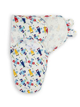 Load image into Gallery viewer, Babymoon Organic Designer Cotton Swaddle Wrap - Blue Aeroplane
