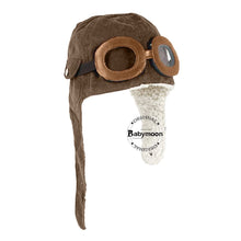 Load image into Gallery viewer, Babymoon Pilot Avaitor Cap Hat NewBorn Baby Kids Photography Shoot Props Costumes