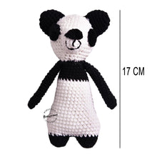 Load image into Gallery viewer, Babymoon Panda (17 Cm) Handmade Knitted Stuffed Animal Baby Kids Photography Shoot Props Organic Toys