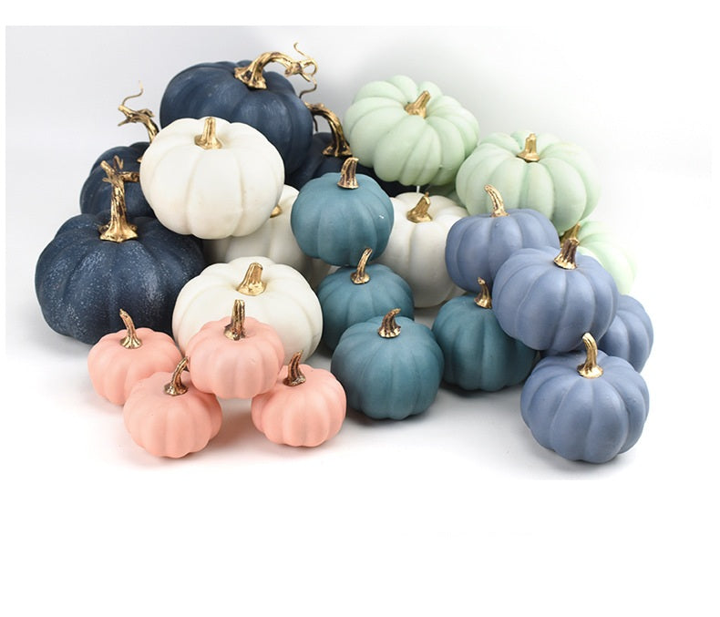 Babymoon Set of 24 Artificial Harvest Pumpkins | Halloween | Decorative | Multi