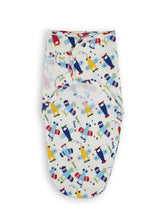 Load image into Gallery viewer, Babymoon Organic Designer Cotton Swaddle Wrap - Blue Aeroplane
