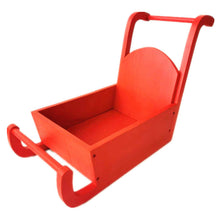 Load image into Gallery viewer, Babymoon Baby Christmas Sleigh | Santa Clause Wooden Cart