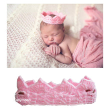 Load image into Gallery viewer, Babymoon Crown Headwear New Born Baby Photography Shoot Props Costumes - Pink
