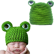 Load image into Gallery viewer, Babymoon Frog Cap Newborn Photography Crochet Outfit Costume