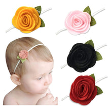 Load image into Gallery viewer, Babymoon Flower with Leaf Hairbands Headbands