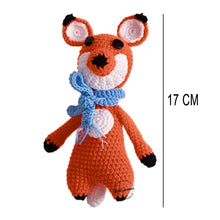 Load image into Gallery viewer, Babymoon Fox (17 Cm) Handmade Knitted Stuffed Animal Baby Kids Photography Shoot Props Organic Toys
