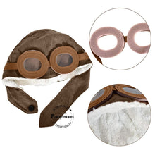 Load image into Gallery viewer, Babymoon Pilot Avaitor Cap Hat NewBorn Baby Kids Photography Shoot Props Costumes