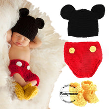 Load image into Gallery viewer, Babymoon Character Set Newborn Baby Photography Costume | Baby Gift Set | Set of 3
