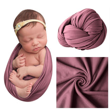 Load image into Gallery viewer, Babymoon Jersey Stretchble Baby Photography Shoot Wrap Cloth- Wine