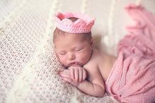Load image into Gallery viewer, Babymoon Crown Headwear New Born Baby Photography Shoot Props Costumes - Pink