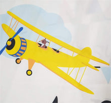 Load image into Gallery viewer, Babymoon Hot Air Balloon Photoshoot Bedsheet (Blue) | Swaddle | 100 x 100 cm