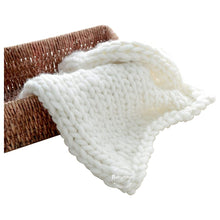 Load image into Gallery viewer, Babymoon Marino Wool Knit Throw Basket Filler Blanket Baby Photography Photoshoot Props