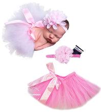 Load image into Gallery viewer, Babymoon Tutu Skirt Newborn Photography Outfit Costume - Pink