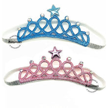 Load image into Gallery viewer, Babymoon Girl's Glittering Rhinestone Crown Hairbands