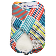 Load image into Gallery viewer, Babymoon 1 Cloth Diaper with 5Layers Grey Insert Premium Adjustable Reusable Cloth Diaper (Criss Cross)