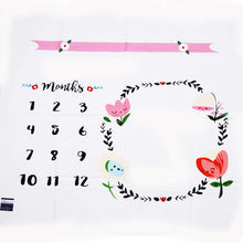 Load image into Gallery viewer, Babymoon Flower Circle Photoshoot Bedsheet | Swaddle | 100 x 100 cm