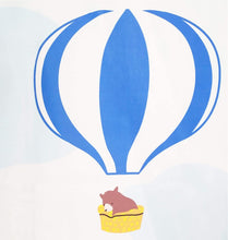 Load image into Gallery viewer, Babymoon Hot Air Balloon Photoshoot Bedsheet (Blue) | Swaddle | 100 x 100 cm
