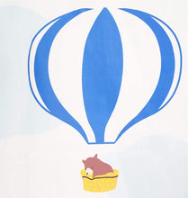Load image into Gallery viewer, Babymoon Hot Air Balloon Photoshoot Bedsheet (Blue) | Swaddle | 100 x 100 cm
