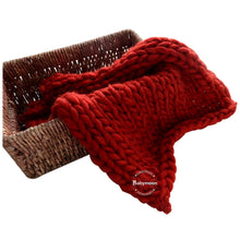 Load image into Gallery viewer, Babymoon Marino Wool Knit Throw Basket Filler Blanket Baby Photography Photoshoot Props