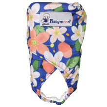 Load image into Gallery viewer, Babymoon 1 Cloth Diaper with 5Layers Grey Insert Premium Adjustable Reusable Cloth Diaper (Blue Floral)