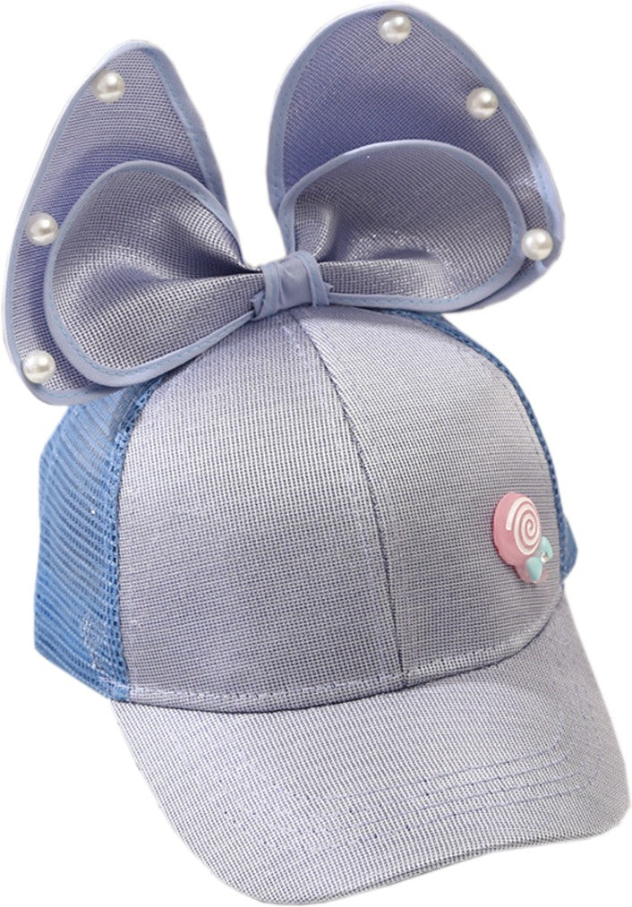 Babymoon Rabbit Ears Summer Cap Hat Blue - Main Image