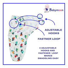 Load image into Gallery viewer, Babymoon Organic Designer Cotton Swaddle Wrap - Multi Car