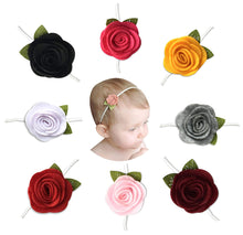 Load image into Gallery viewer, Babymoon Flower with Leaf Hairbands Headbands