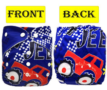 Load image into Gallery viewer, Babymoon 1 Cloth Diaper with 5Layers Grey Insert Premium Adjustable Reusable Cloth Diaper (Suv)