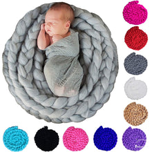 Load image into Gallery viewer, Babymoon Adjustable Braided Rug Layer Basket Filler Baby Photography Blanket