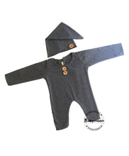 Load image into Gallery viewer, Babymoon Strechable Bodysuit and Hat New Born Outfits Costumes