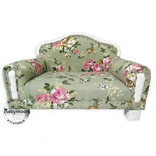 Load image into Gallery viewer, Babymoon Royal Floral Sofa Wooden Photobooth Prop Furniture - Green