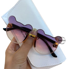 Load image into Gallery viewer, Babymoon Bear Rimless Sun Glasses | Baby Gift Set | Purple Pink
