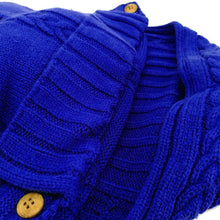 Load image into Gallery viewer, Babymoon Organic Knitted Woollen Swaddle Sleeping Bag | 0-3M - Blue