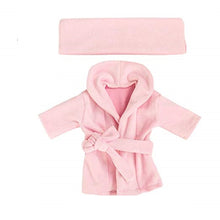 Load image into Gallery viewer, Babymoon Spa Bathrobe & Towel Set Newborn Photography Costume | Baby Gift Set | Pink