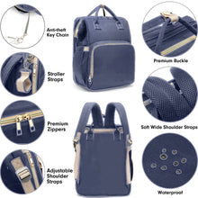Load image into Gallery viewer, Babymoon Mother Diaper Bag Lightweight Multifunctional Travel Unisex Diaper Backpack