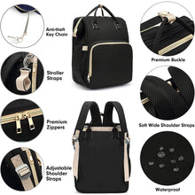 Load image into Gallery viewer, Babymoon Mother Diaper Bag Lightweight Multifunctional Travel Unisex Diaper Backpack