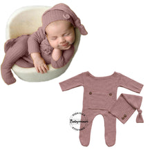 Load image into Gallery viewer, Babymoon Stretchable Bodysuit & Cap New Born Outfits Costumes | Pink | 0-1 Month