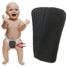 Load image into Gallery viewer, Babymoon 5 Layers Reusable Washable Cloth Diaper Nappy Inserts (Set of 7)