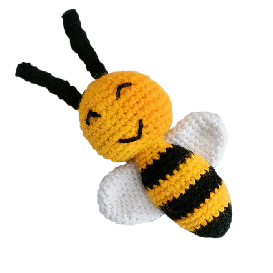 Babymoon (17 Cm) Handmade Knitted Stuffed Baby Kids Photography Shoot Props Organic Toys - Honey Bee