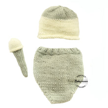 Load image into Gallery viewer, Babymoon Ice-Cream Toy, Cap & Shorts Born Baby Photography Photoshoot Props Costumes